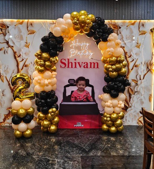 Construction JCB themed second birthday for Shivam